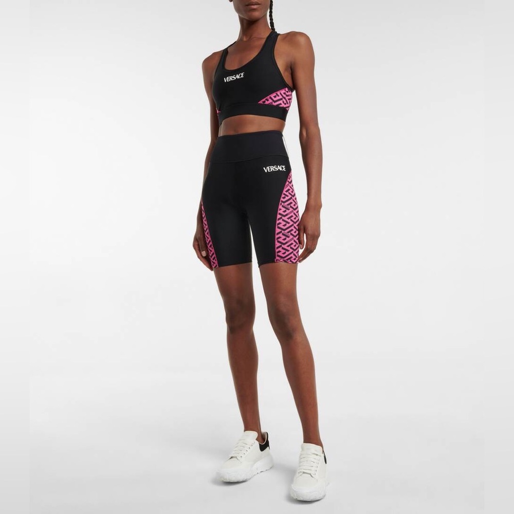 Versace Greca Signature Accent Gym Shorts